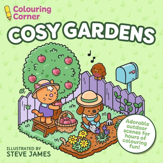 Книжки за оцветяване Colouring Corner Cosy Gardens Arcturus Publishing Ltd Мека корица Книжки за оцветяване Colouring Corner Cosy Gardens Arcturus Publishing Ltd Мека корица
