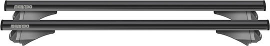 Menabo Car Roof Bars Aluminum Leopard XL Black 135 Cm Black Color Honda Civic IX Tourer 5 Doors 2013>2015 With Flush Rails 2 Pieces 12360/MB MP.12360/MB-46