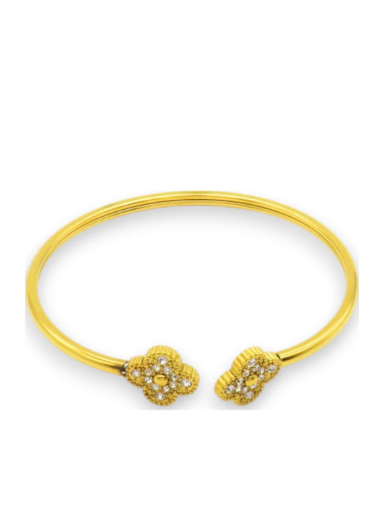 Charmy Women's Bracelet Handcuffs made of Steel Gold Plated