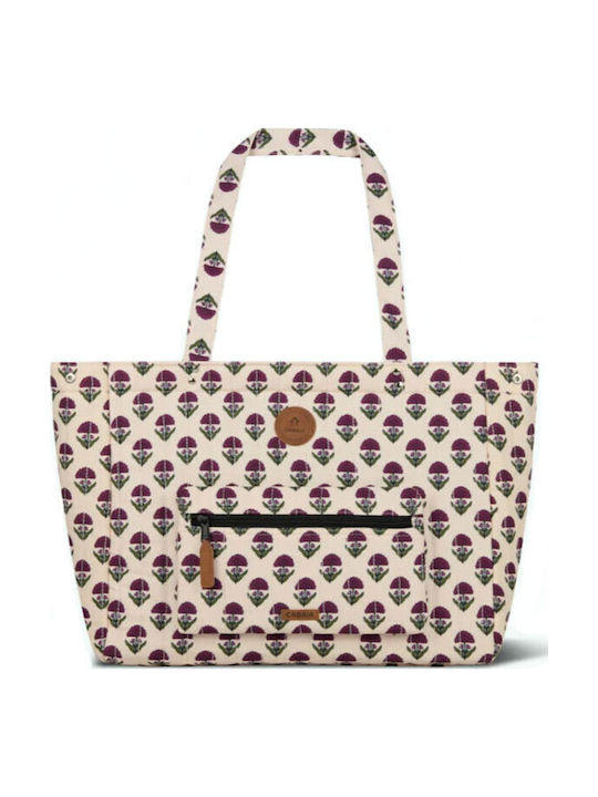 Damentasche Shopper Schultertasche Ecru