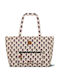 Damentasche Shopper Schultertasche Ecru