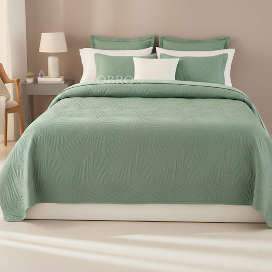 Κουβερλί Υπέρδιπλο Mint Green 220x240cm