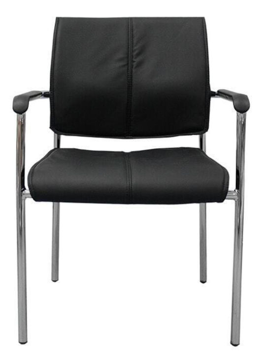 Scaun Vizitator în Culoare Negru 4buc