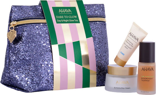 Ahava Dare To Glow Skin Care Set for Αnti-ageing & Brightening 4pcs