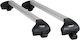 Menabo Folding Aluminum Car Roof Bars Ariete 815-1195 Cm Silver Color Seat Ateca 5 Doors 2016> Raised Rails 55 Cm Max-2 Pieces 12050/mb Mp.12050/mb-220