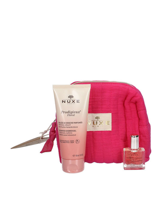 Nuxe Prodigieux Floral Skin Care Set for Moisturizing & Body Cleaning 3pcs