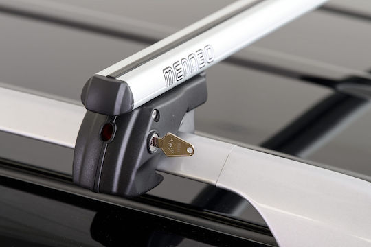 Menabo Aluminum Roof Bars Sherman XL Silver 135 cm Silver Color BMW X3 E83 5 Doors 2004>2010 Raised Rails Parallel Bars Set 2 Pieces 9470/mb Mp.9470/mb-21