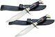 Hunting Knife Survival Beige in Sheath Set of 2pcs