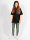 Kids Legging Long Khaki/olive