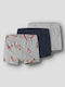 Name It Set Kids Underwear Boxer 3 Pieces Grey Melange