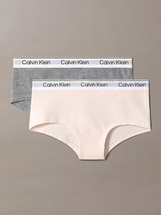 Calvin Klein Комплект детски гащички Silverpeony, Greyheather