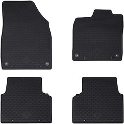 Car Mat 4 Pcs Black TPE 42029128 Black Car Mat 4 Pcs Black TPE 42029128 Black