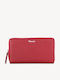 Leather Women's Wallet Classic Red