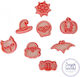 Halloween Keksausstecher Set X8 6.5x5cm