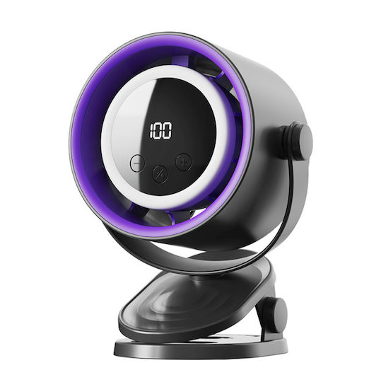 Roza Ventilator USB Fără Lamele Argintiu