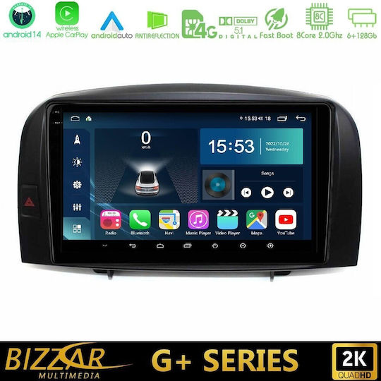 Bizzar Ηχοσύστημα Αυτοκινήτου για Hyundai Sonata 2005-2009 (Bluetooth/USB/WiFi/GPS/Apple-Carplay/Android-Auto) με Οθόνη Αφής 10"