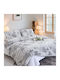 Mc Decor Duvet Cover Set Single with Pillowcase 160x240 Grey