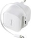 Intenso Φορτιστής GaN με Θύρα USB-A και Θύρα USB-C και Καλώδιο USB-C 65W Λευκός (7806522)