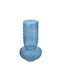 Artekko Decorative Vase Glassy Blue 21.3x21.3x38.3cm