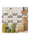 Автоклещи Плочки За Стена Tile Natural Комплект 2 Броя 31312 30x30x0,05cm Многоцветни Ango Pet