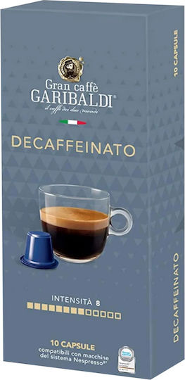Nespresso Kompatible Garibaldi Entkoffeiniert 10 Stücke