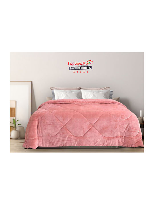 Duvet Cover Queen 220x240cm Furry Pink