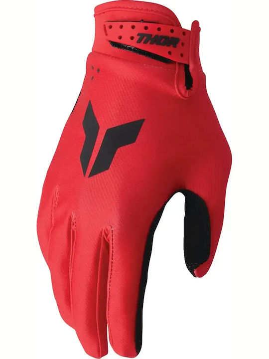 Thor Motocross Handschuhe Launchmode Rot Schwar...