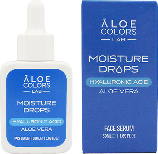 Aloe Colors Moisture Drops Soothing & Moisturizing Serum Face with Hyaluronic Acid 50ml