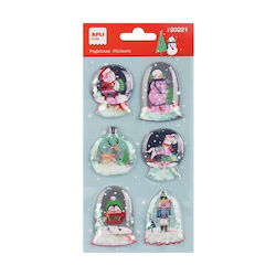 Apli Αυτοκόλλητα Χριστουγέννων Snow Globe Apli Αυτοκόλλητα Χριστουγέννων Snow Globe