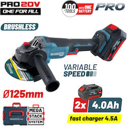 Bormann Pro BBP3651X44CA Τροχός με 2 Μπαταρίες 4Ah