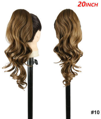 Gkm Synthetic Human Hair Keratin Kanekalon Ponytail Vang Type Does Not Frizz Does Not Shine Does Not Tangle 50 Cm Nest System Code #10