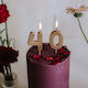 Birthday Candles Numbers Gold