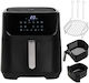 Adler Air Fryer 5.5lt Μαύρο AD 6317