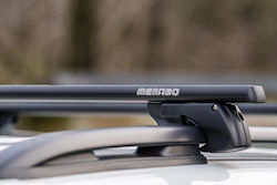Menabo Car Roof Bars Aluminum Sherman XL Black 135 Cm Black Color Skoda Superb 3T Station Wagon 5 Doors 2013>2015 Raised Rails Parallel Bars Vacuum 2 Pieces 12290/MB MP.12290/MB-162