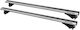 Menabo Car Roof Bars Aluminum Leopard XL Silver 135 Cm Silver Color Daihatsu Terios III F800 5 Doors 2017> With Flush Rails-2 Pieces 8860/mb Mp.8860/mb-35