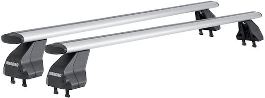 Menabo Komplettes Set Autodachträger Aluminium Omega Plus M 112 cm Silber Alfa Romeo 159 SportWagon 5 Türen 2006>2013-2 Stück 9650 Mb+14720 Mb Mp.ar.14720/mb-omgps-6