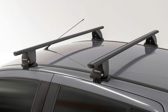 Menabo Complete Set Car Roof Bars Aluminum Delta M 123 Cm Black Mazda 2 Dj 5 Doors 2014>-2 Pieces 9660 Mb+12500 Mb Mp.ma.12500/mb-dltb-3
