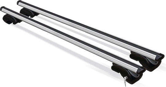 Menabo Car Roof Bars Aluminum Dozer XXL 150 Cm Silver Color Opel Combo D Tour 2012 2014 Raised Rails Parallel Bars Set 2 Pieces 7500/mb Mp 7500/mb-18