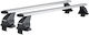 Menabo Komplettes Set Autodachträger Aluminium Omega Plus L 130 cm Silber Ford Mondeo IV 4 Türen 2014>-2 Stück 9980 Mb+14730 Mb Mp.fo.14730/mb-omgps-16