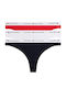 Essential Γυναικεία String 3Pack D.sky-white-red