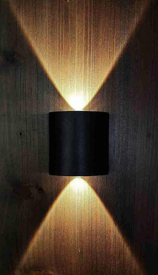 Atman Leuchte Wand mit Integrierter LED Schwarz