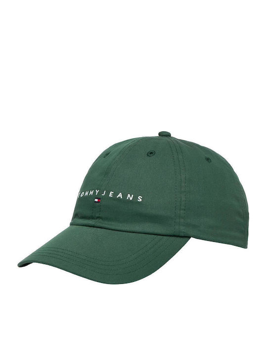 Мъжка Шапка Tommy Jeans Tjm Linear Logo Cap Зелена