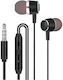 Wired Earphones Microphone 120 Cm