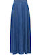 Denim Maxi Fustă Medium Blue Denim