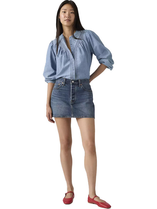 Levi's Icon Denim Fustă Blue