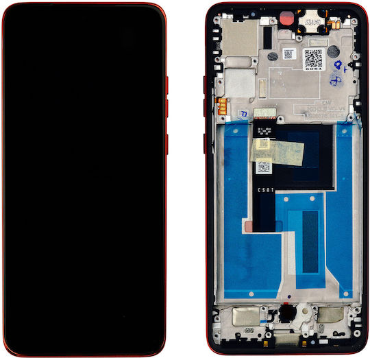 Motorola Screen with Touch Mechanism and Frame for Motorola Edge 50 Neo (XT2409) (Black)