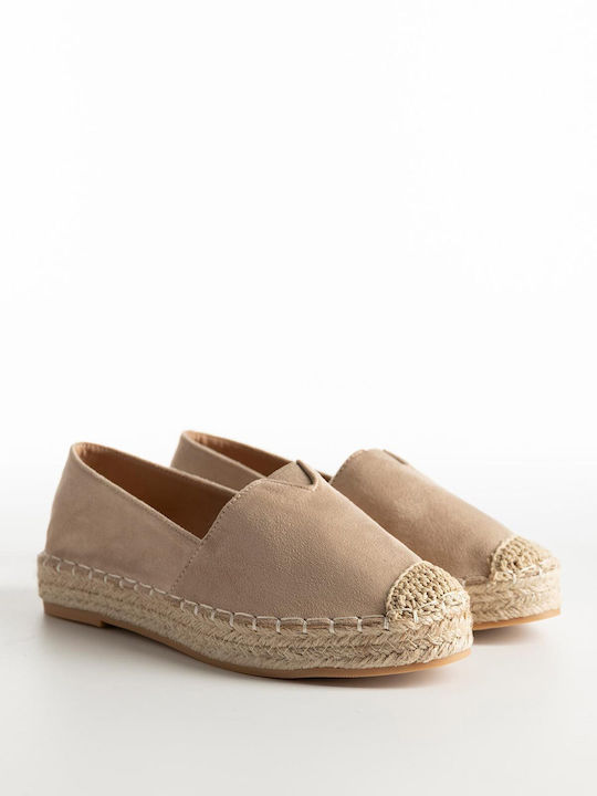 Bozikis Suede Εσπαντρίγιες Μπεζ