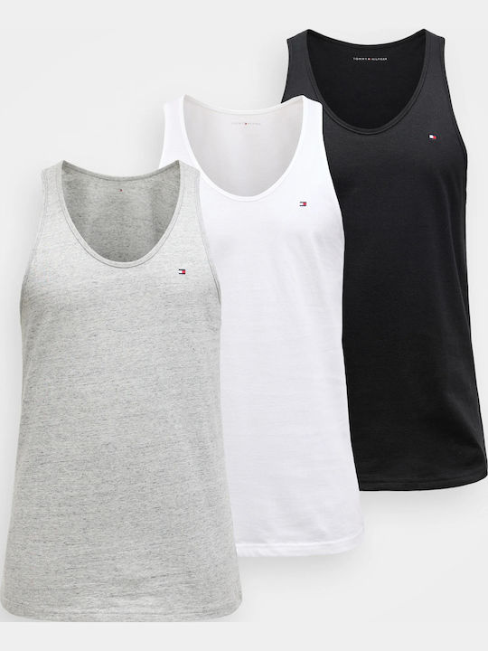 Мъжки Тениски Grey Heather Черен Бял 3Pack