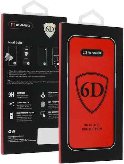 Tel Protect Full Glue Full Face Tempered Glass Μαύρο (Galaxy S26)