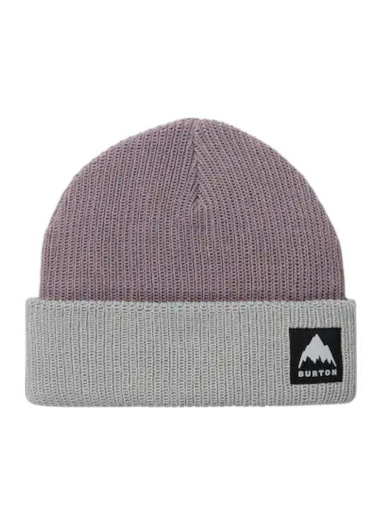 Recycled Beanie Beanie Knitted in Purple color